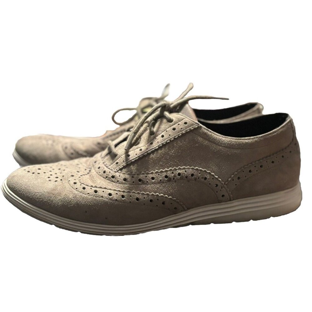 Cole Haan Grand Tour Suede Oxford Sneakers Women's 7.5 W05596 Gray